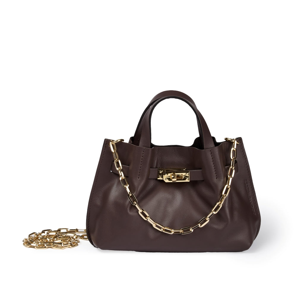 Grace woven elongated bag in braided calfskin