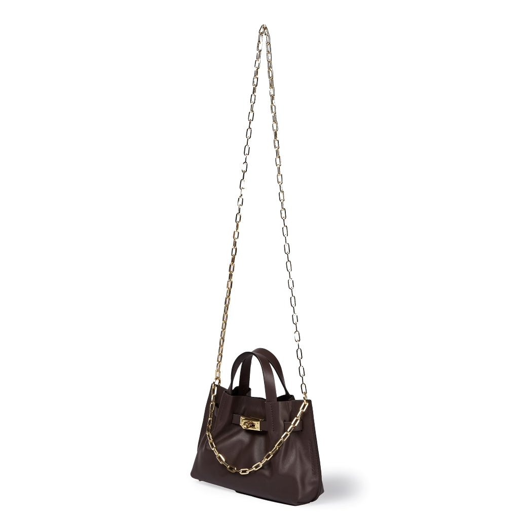 Grace woven elongated bag in braided calfskin