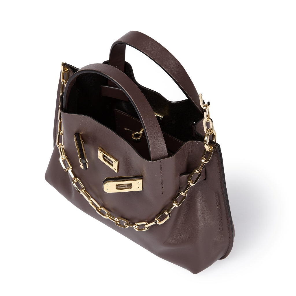 Grace woven elongated bag in braided calfskin