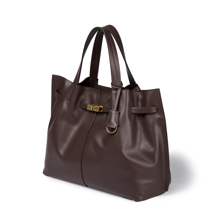 Grace woven elongated bag in braided calfskin