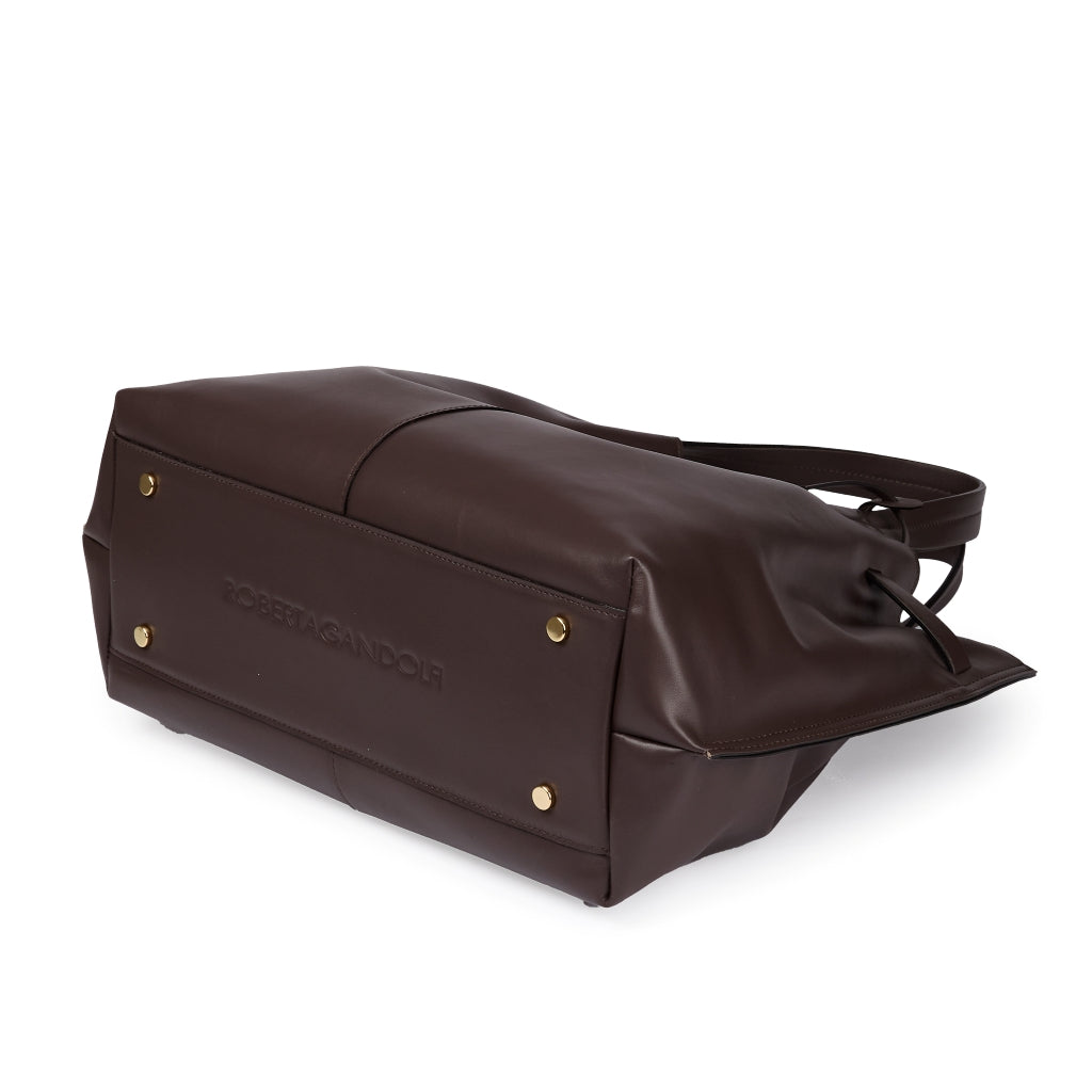Grace woven elongated bag in braided calfskin