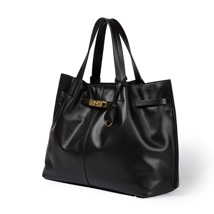 Grace woven elongated bag in braided calfskin
