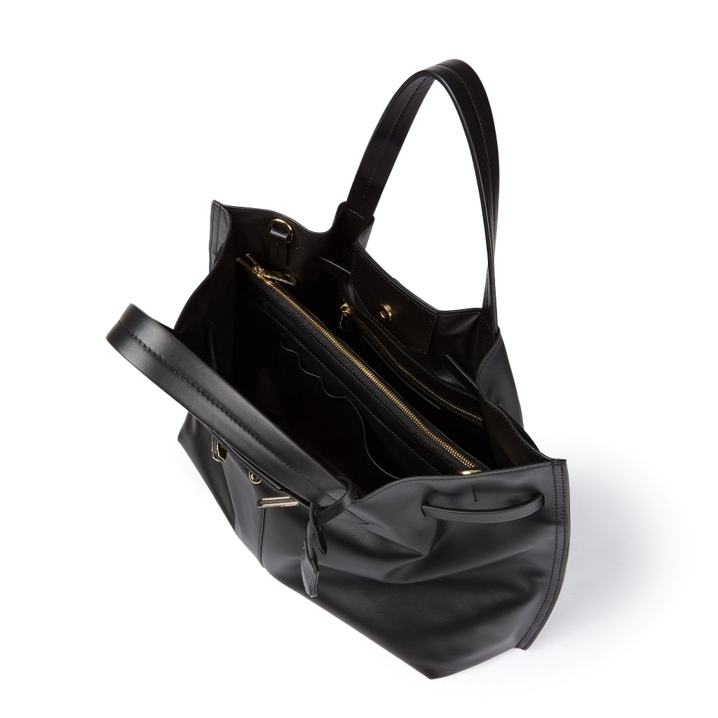 Grace woven elongated bag in braided calfskin