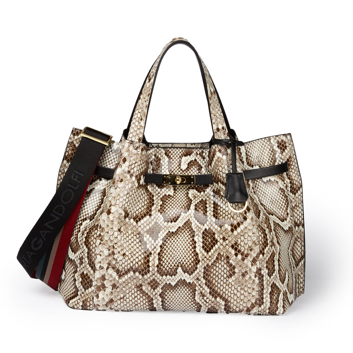 Grace woven elongated bag in braided calfskin