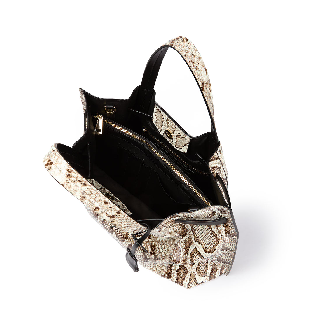 Grace woven elongated bag in braided calfskin