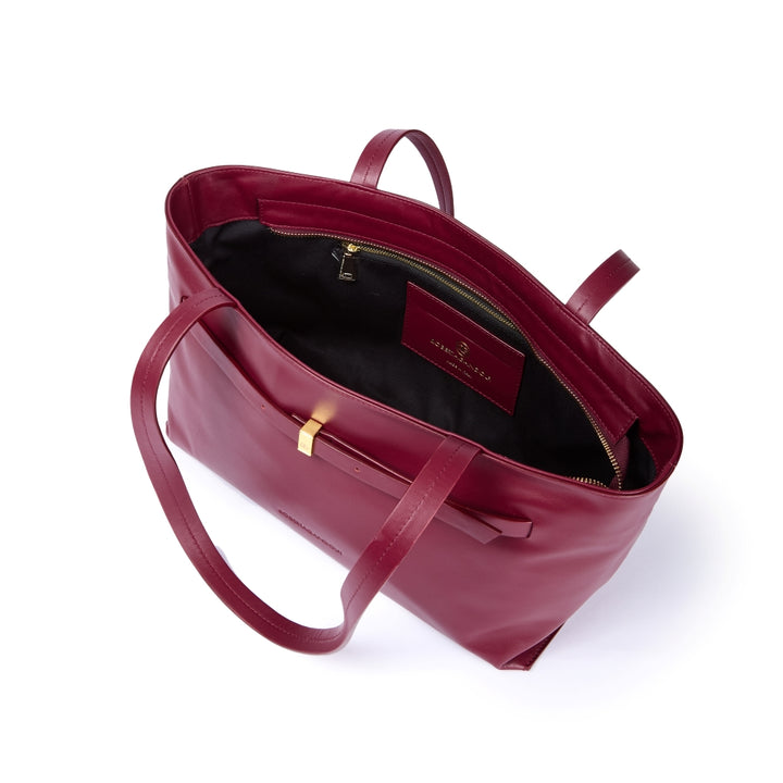 Sveva East-West – Smooth Calf Leather Shoulder Bag