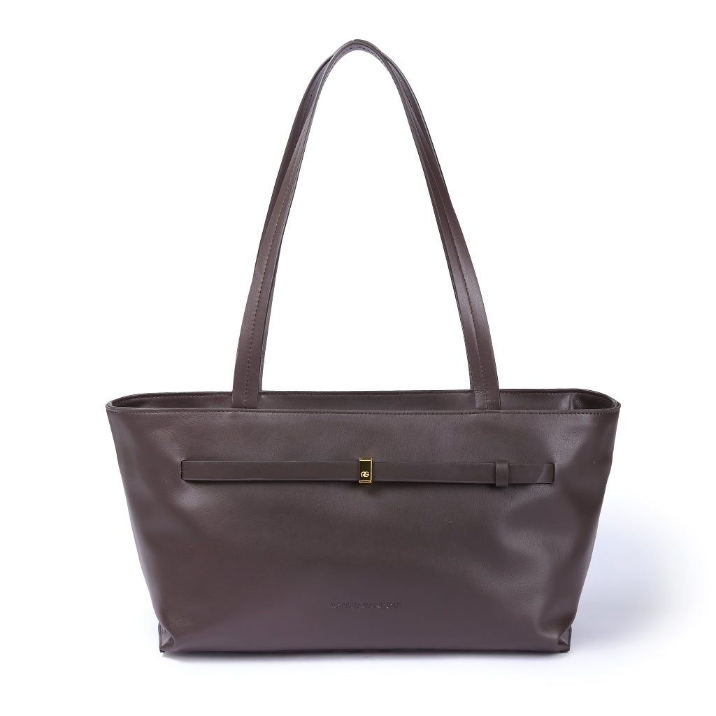 Sveva East-West – Smooth Calf Leather Shoulder Bag