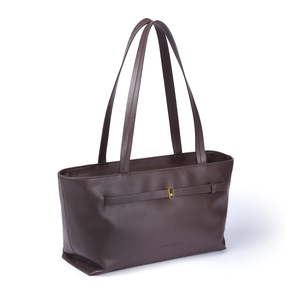Sveva East-West – Smooth Calf Leather Shoulder Bag