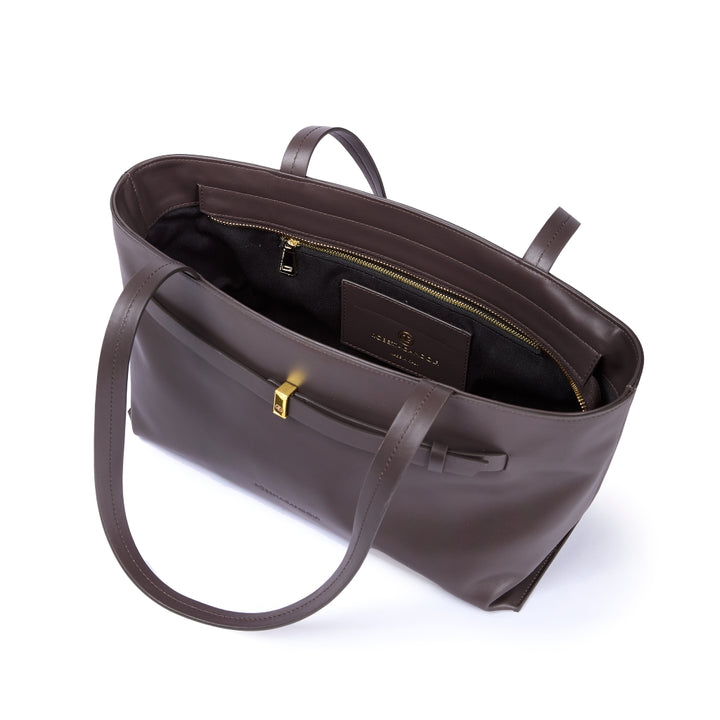 Sveva East-West – Smooth Calf Leather Shoulder Bag