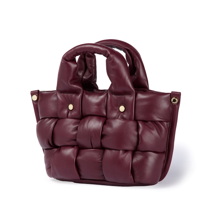 Greta Mini Nappa borsa in soffice pelle di agnello imbottita ed intrecciata a mano