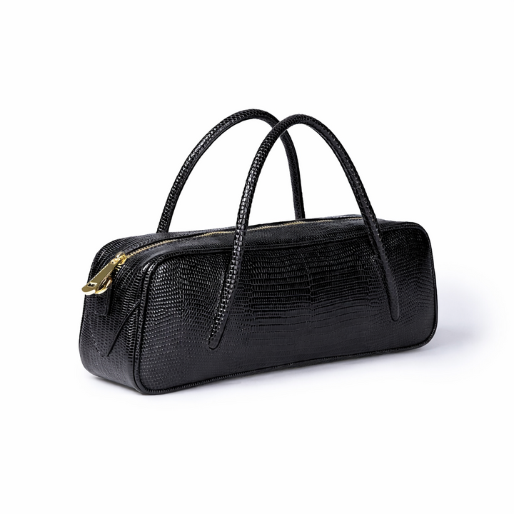 Celine East-West Small Tejus – Lizard-Print Leather Bag with Shoulder Strap