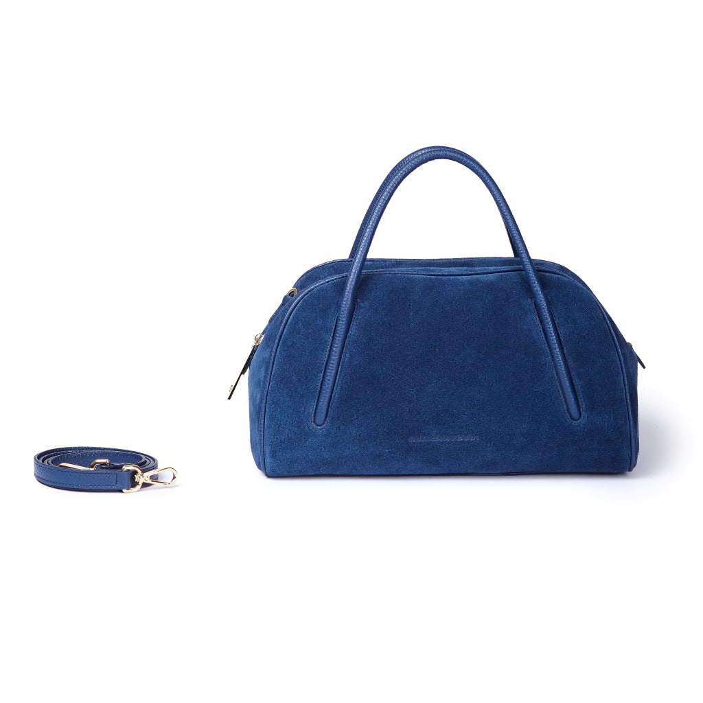 Celine Handbag Suede – Borsa Bauletto in Camoscio e Pelle Martellata con Tracolla