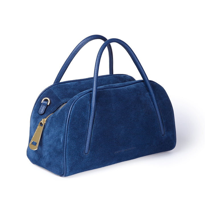 Celine Handbag Suede – Borsa Bauletto in Camoscio e Pelle Martellata con Tracolla