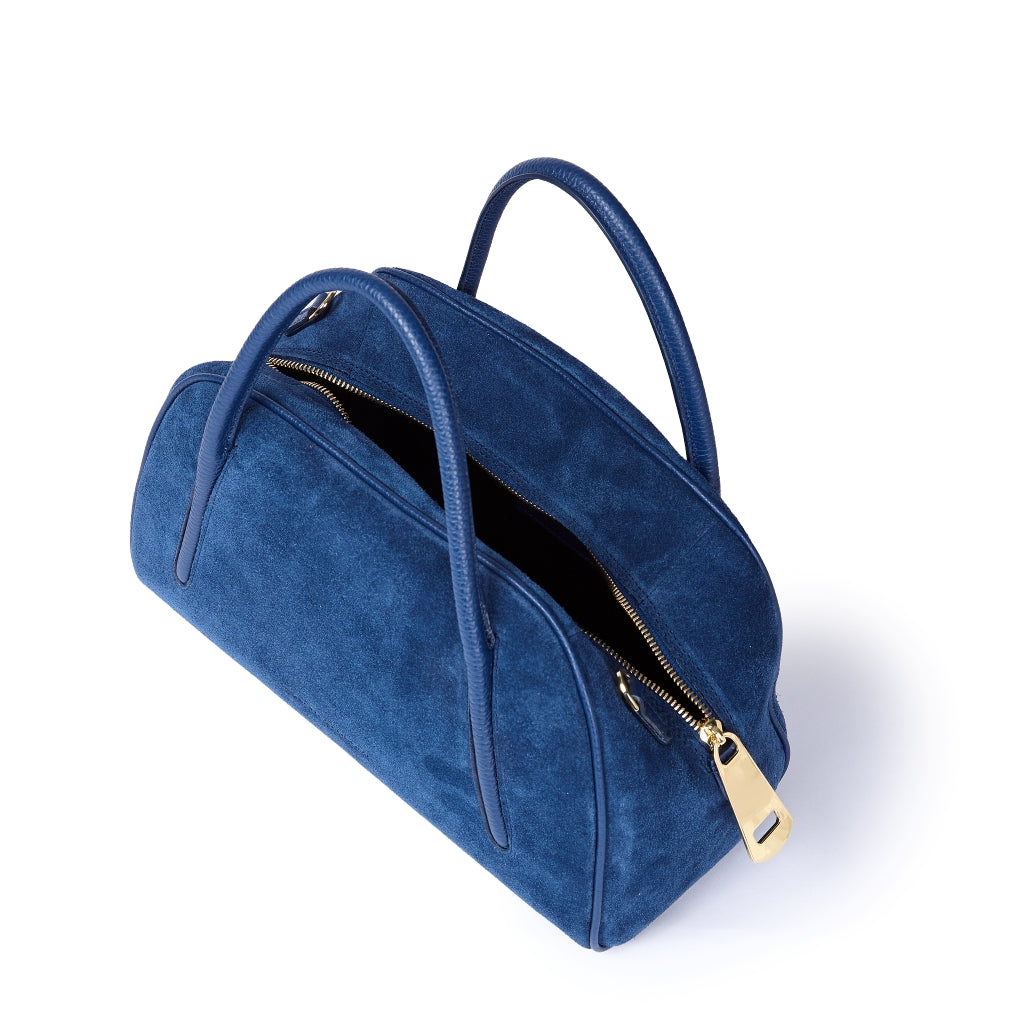 Celine Handbag Suede – Borsa Bauletto in Camoscio e Pelle Martellata con Tracolla