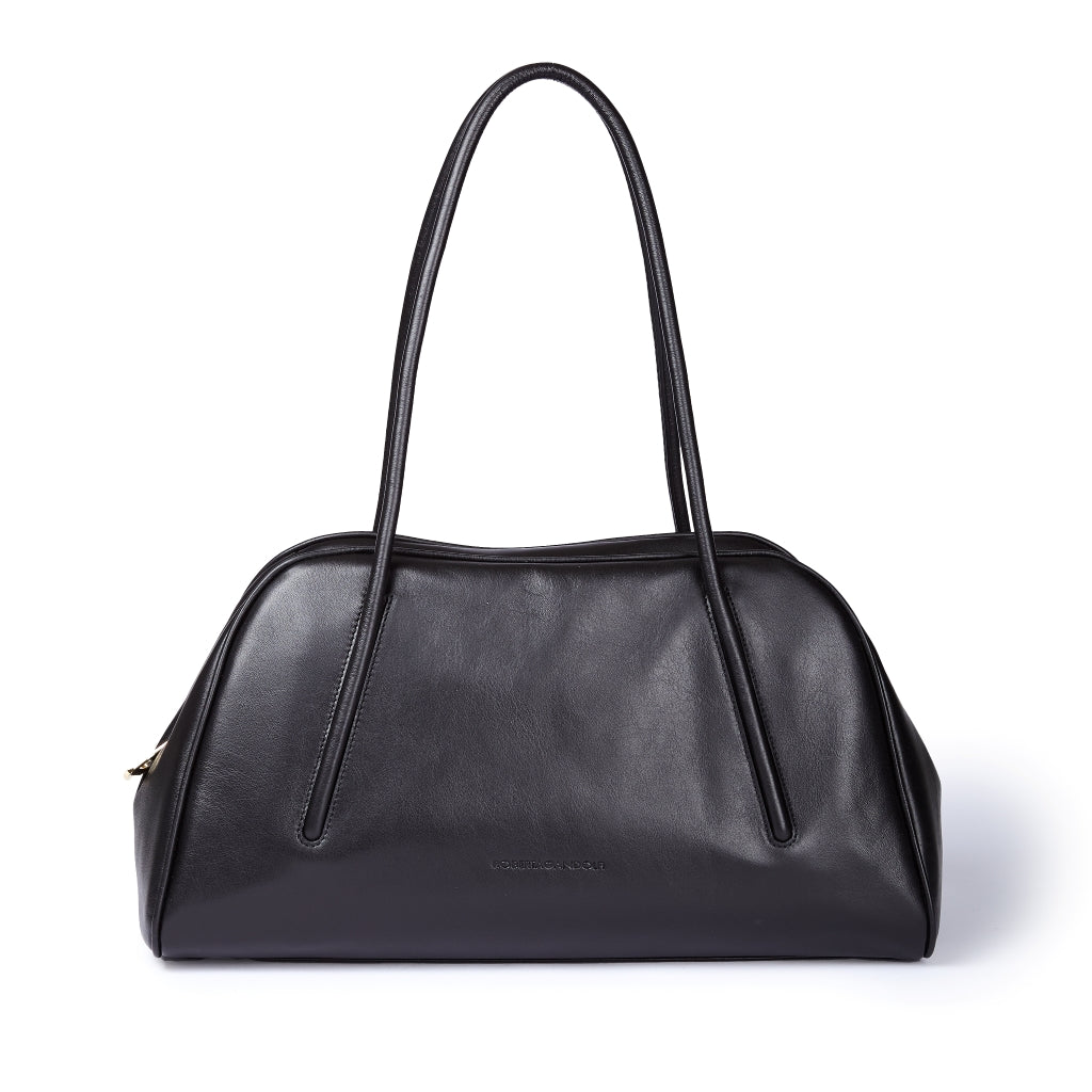 Celine Bowling  – Borsa in Pelle Liscia di Vitello con Manici Incassati
