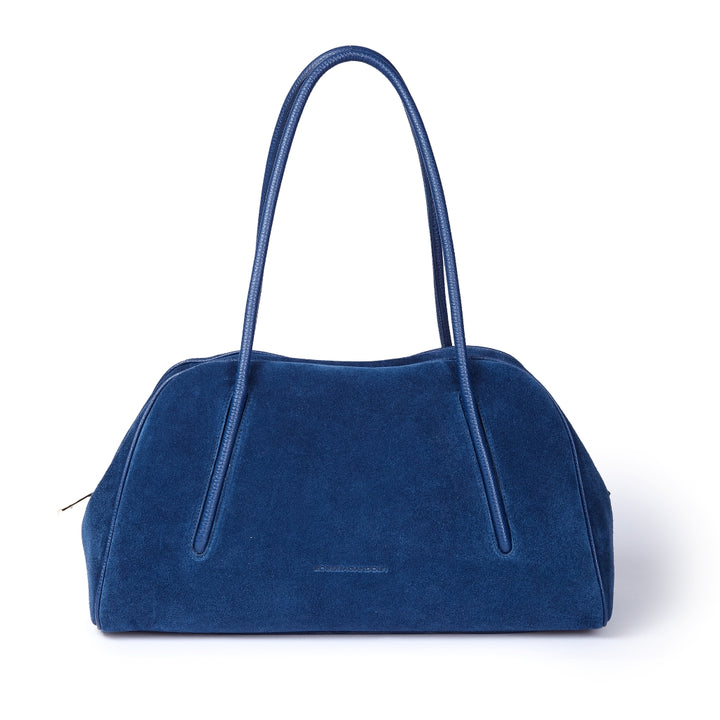 Celine Bowling Suede – Borsa in Camoscio e Pelle Martellata con Manici Incassati