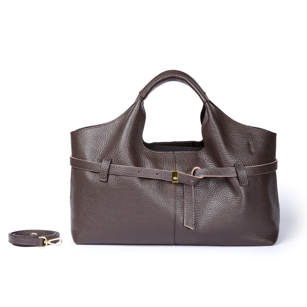 Grace Handbag – Grained Leather Handbag with Removable Interior Organizer