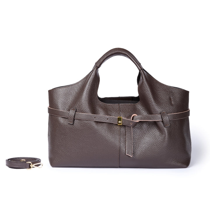Grace Handbag – Grained Leather Handbag with Removable Interior Organizer