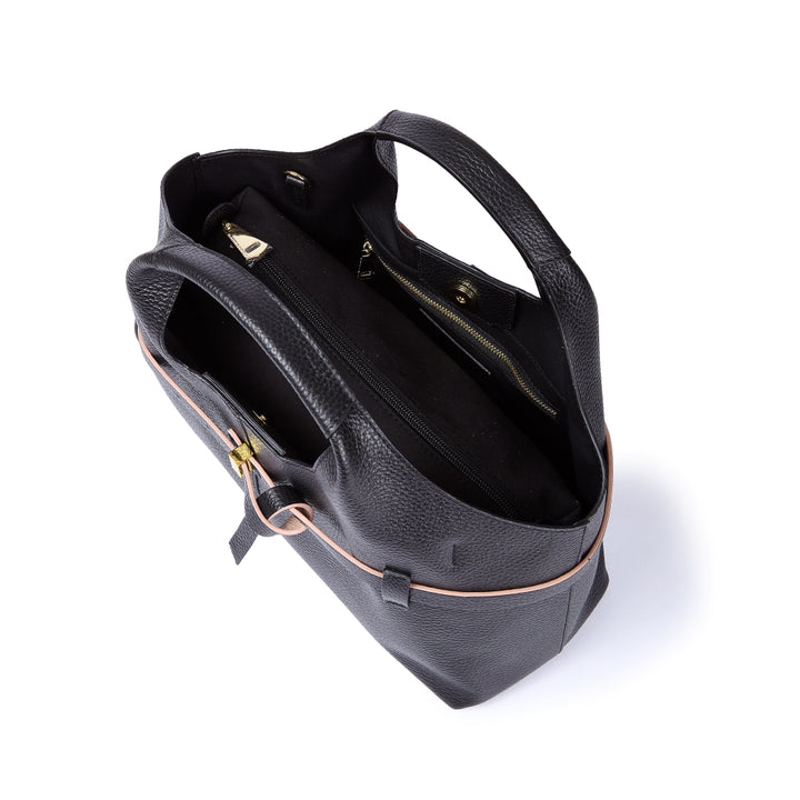 Grace Handbag – Grained Leather Handbag with Removable Interior Organizer