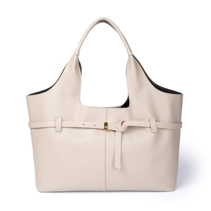 Grace Tote – Grained Leather Shopping Bag with Removable Interior Organizer