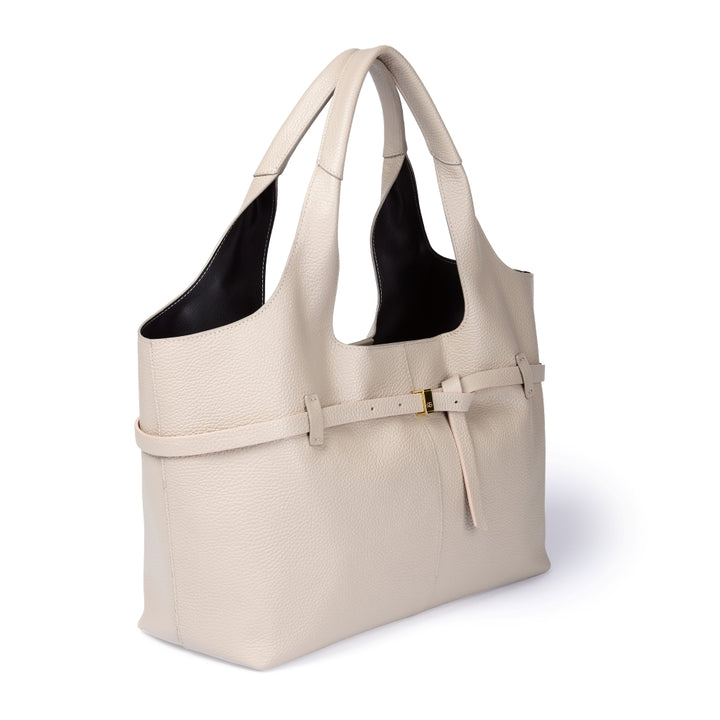 Grace Tote – Grained Leather Shopping Bag with Removable Interior Organizer