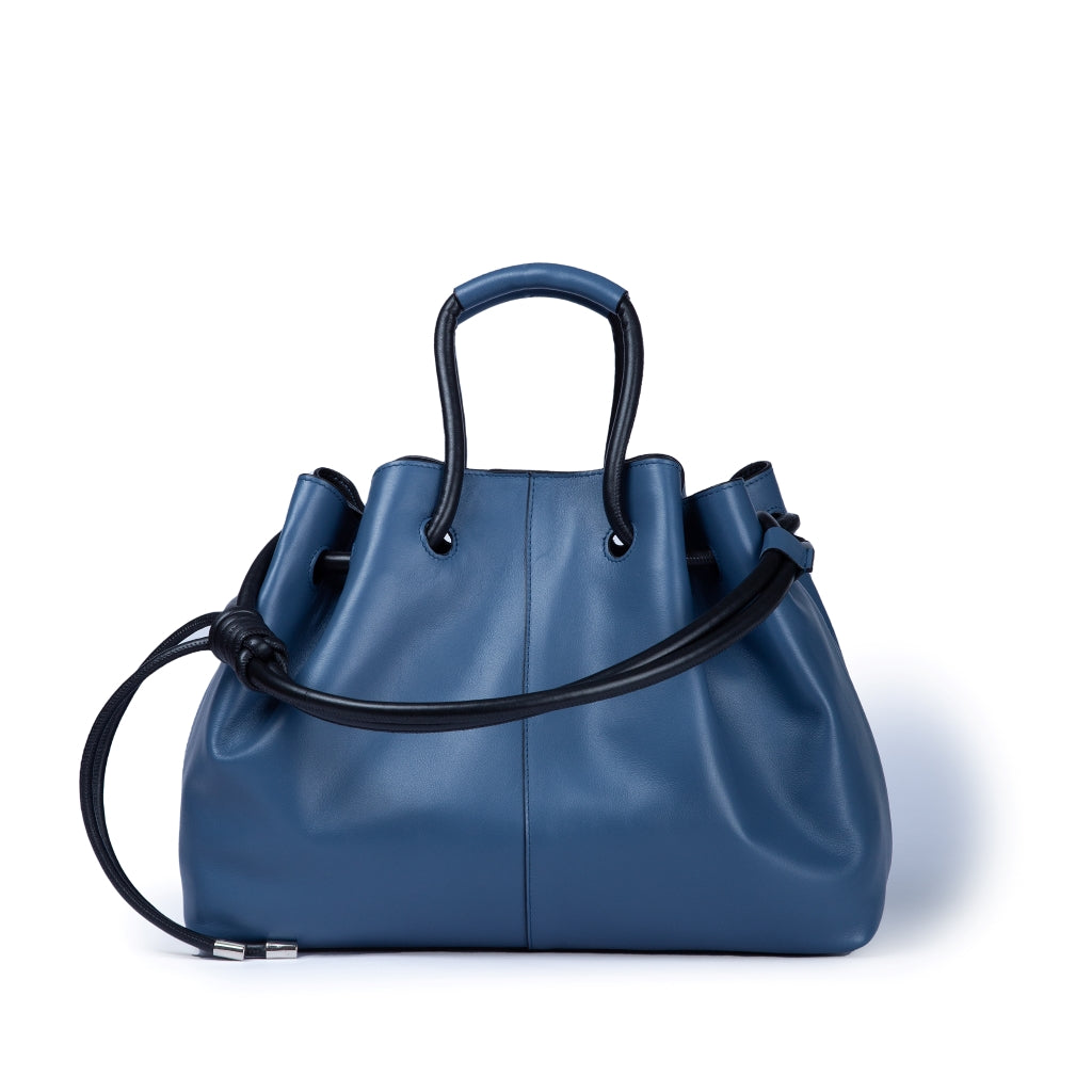 Gisella medium bag with double hand or shoulder portability in soft calfskin