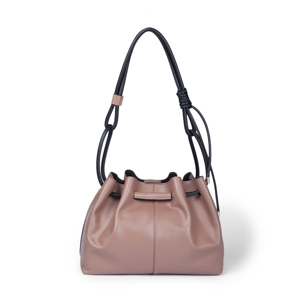 Gisella Large bag with double hand or shoulder portability in soft calfskin
