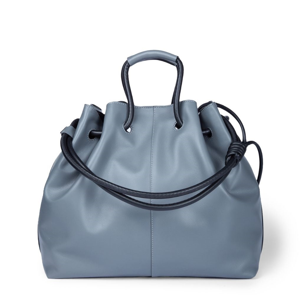 Gisella medium bag with double hand or shoulder portability in soft calfskin