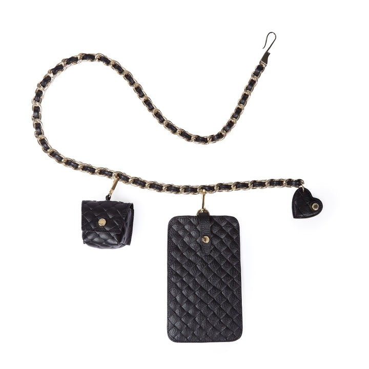 Cross Belt – Leather Belt and Crossbody with Phone Holder and AirPods Holder