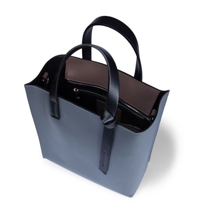 Arianna Tote borsa in pelle bicolor con tracolla staccabile
