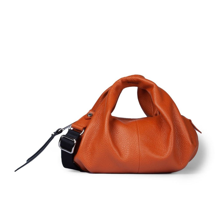 Emily bowling small in leather with detachable shoulder strap