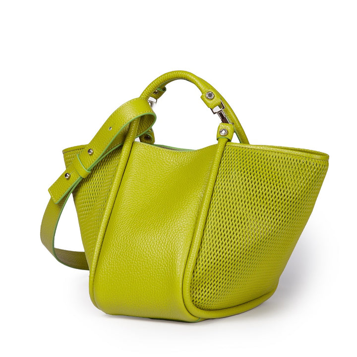Yuma small 3 in 1 borsa a mano in pelle trasformabile con tracolla staccabile