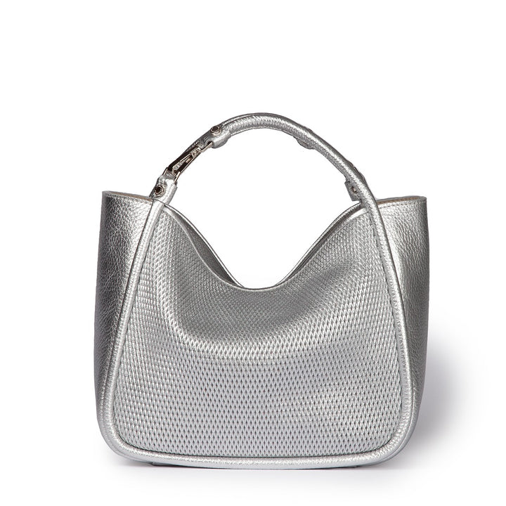 Yuma small 3 in 1 convertible leather handbag with detachable shoulder strap