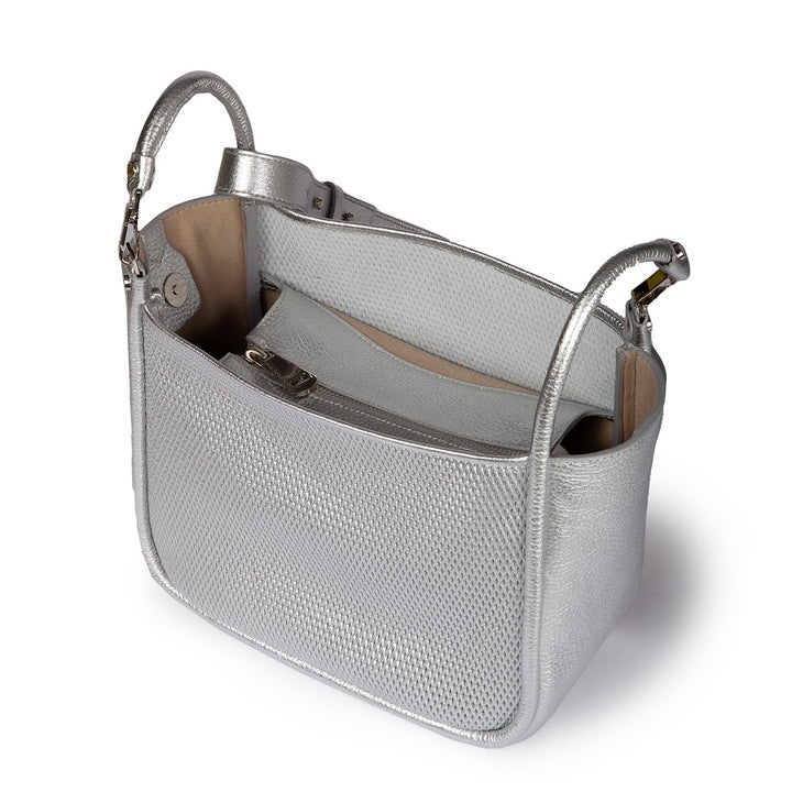 Yuma medium 3 in 1 borsa a mano in pelle trasformabile con tracolla staccabile