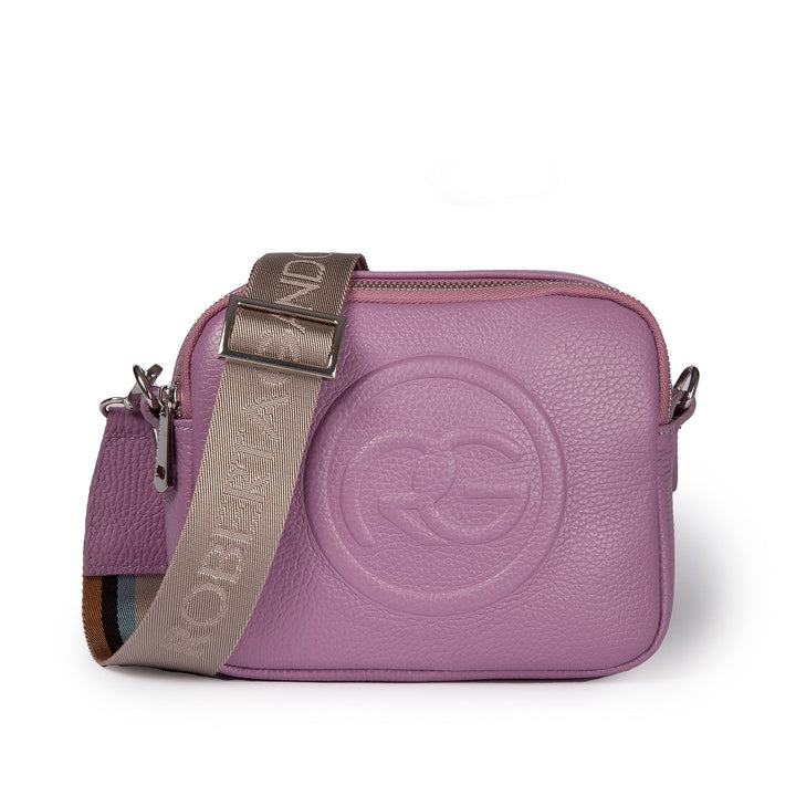 Roberta Pelle camera e crossbody in pelle con doppio scomparto e tracolla staccabile