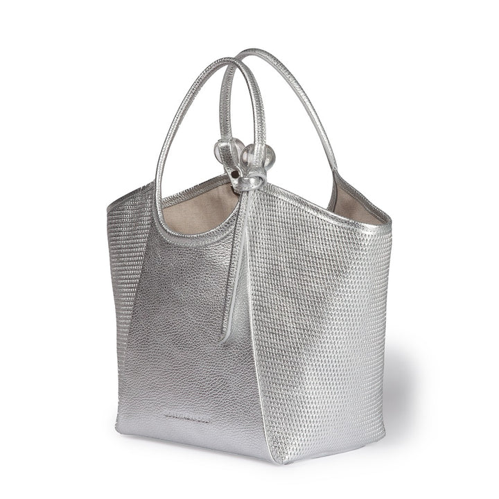Giorgia handbag leather bag with detachable and adjustable logoed shoulder strap
