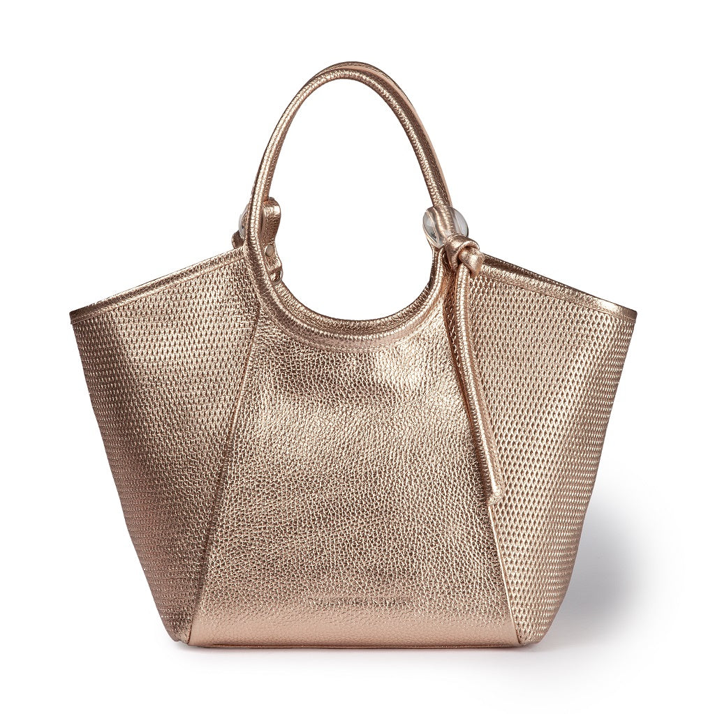 Giorgia handbag leather bag with detachable and adjustable logoed shoulder strap