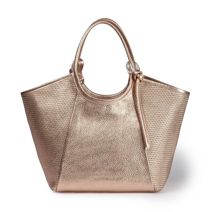 Giorgia handbag leather bag with detachable and adjustable logoed shoulder strap