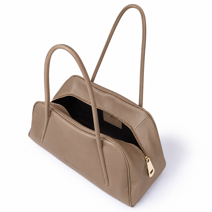 Celine Bowling  – Borsa in Pelle Liscia di Vitello con Manici Incassati