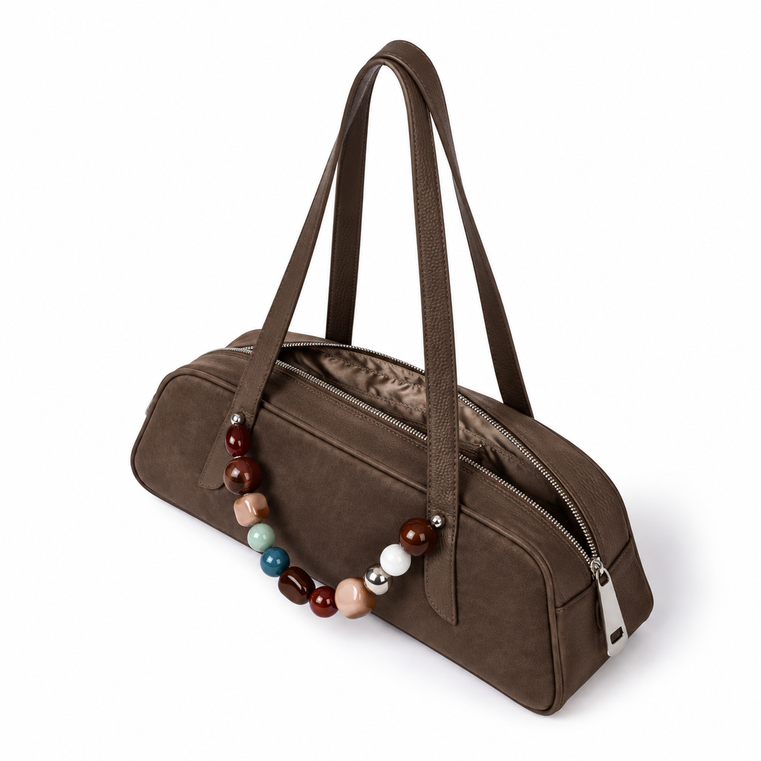 Vittoria East-West Suede – Camoscio Rasato con Manico Gioiello e Doppi Manici a Spalla