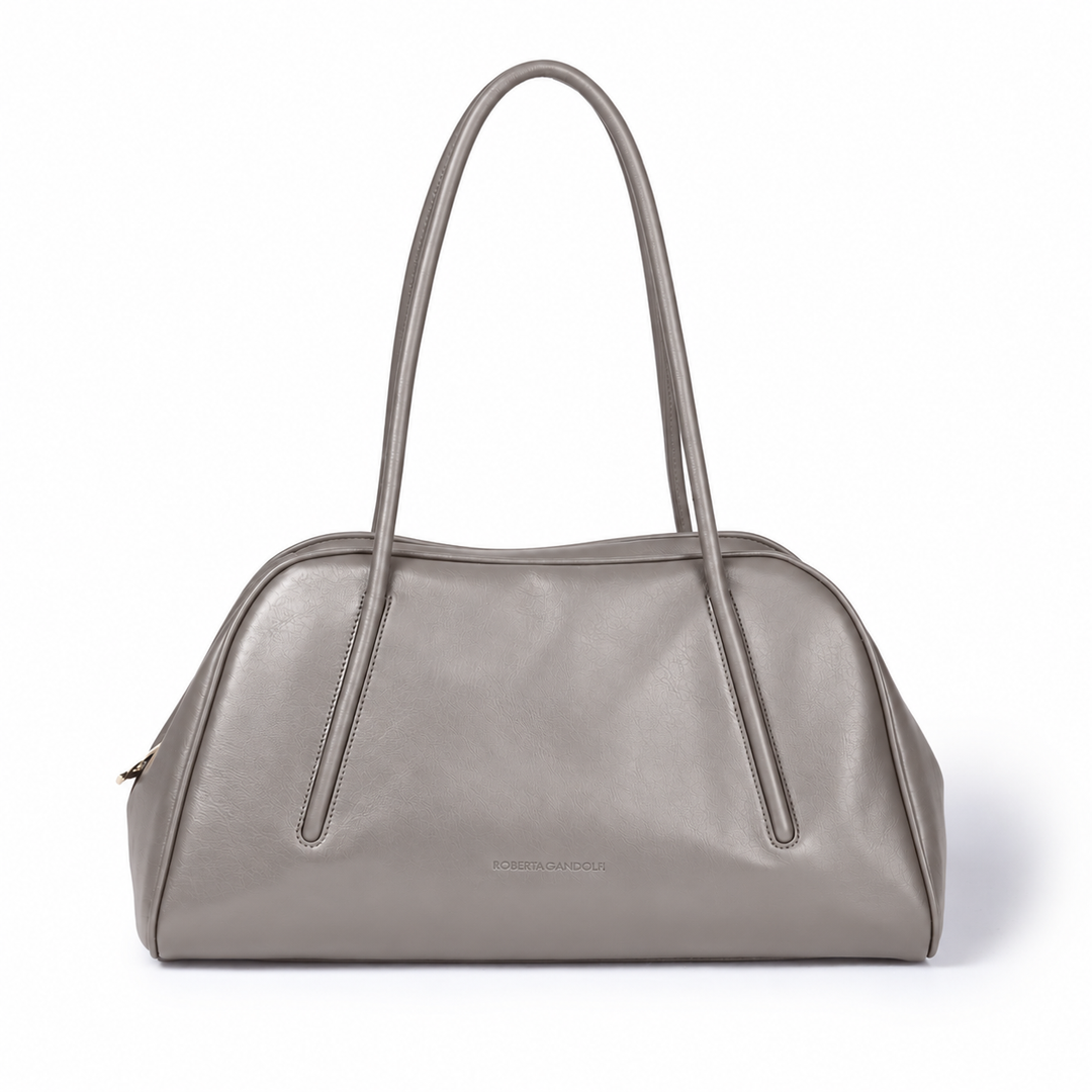 Celine Bowling Suede – Suede and Grained Leather Bag with Integrated Handles