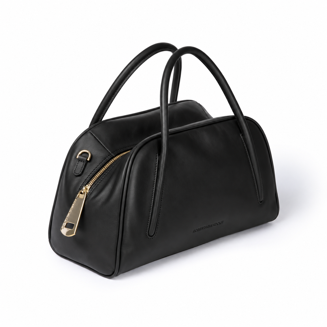 Celine Handbag – Borsa Bauletto in Vitello Liscio con Manici Incassati e Tracolla Staccabile