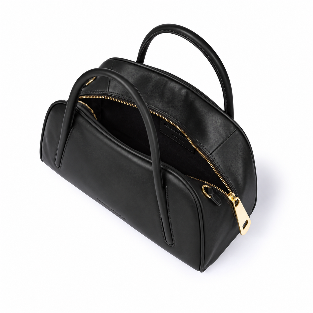 Celine Handbag – Borsa Bauletto in Vitello Liscio con Manici Incassati e Tracolla Staccabile