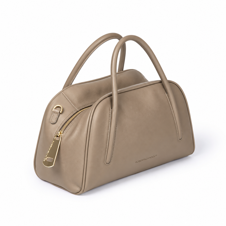 Celine Handbag – Borsa Bauletto in Vitello Liscio con Manici Incassati e Tracolla Staccabile