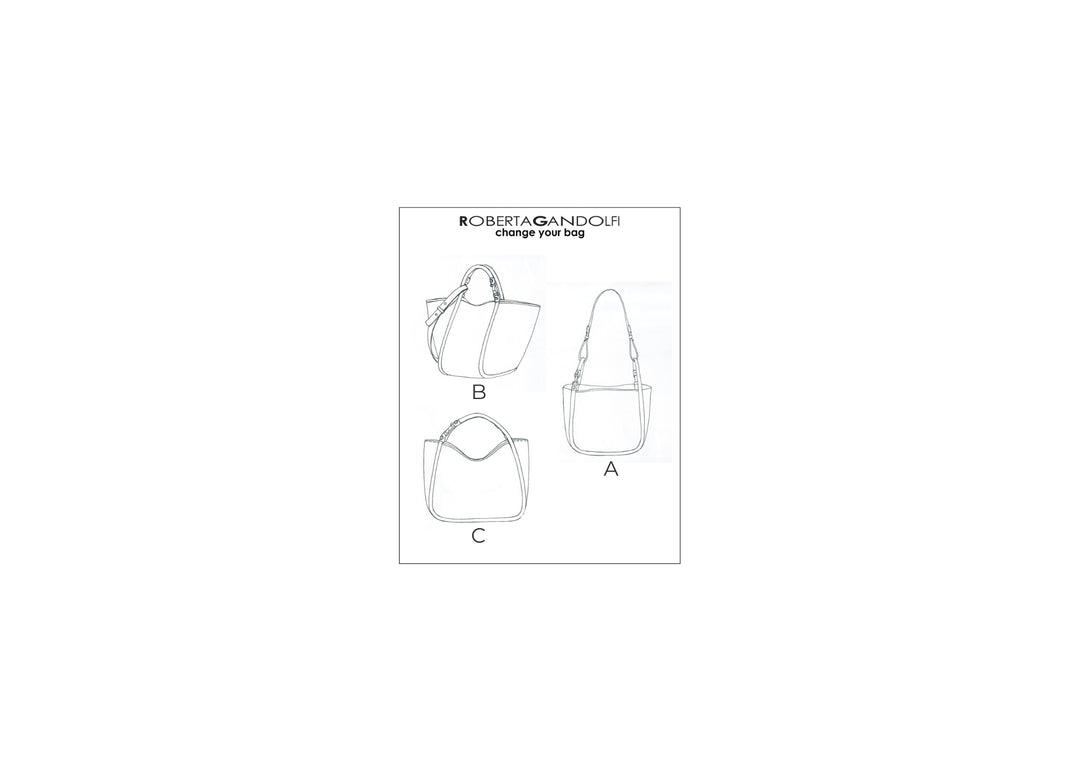 Yuma small 3 in 1 borsa a mano in pelle trasformabile con tracolla staccabile