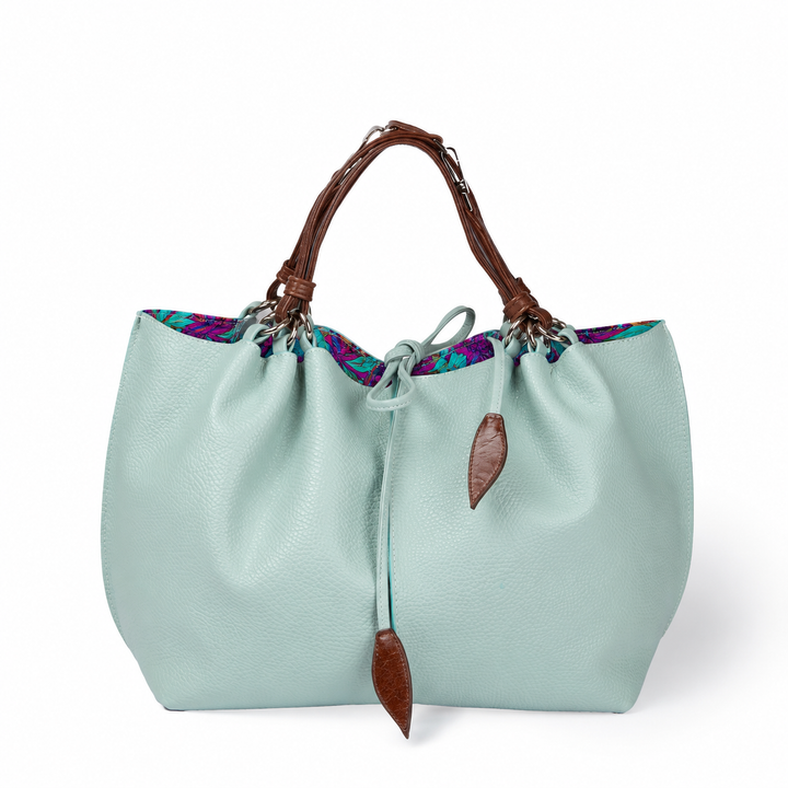 Margherita medium borsa in pelle reversibile