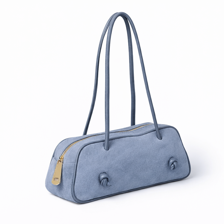 Grace suede borsa allungata in pelle di vitello scamosciata