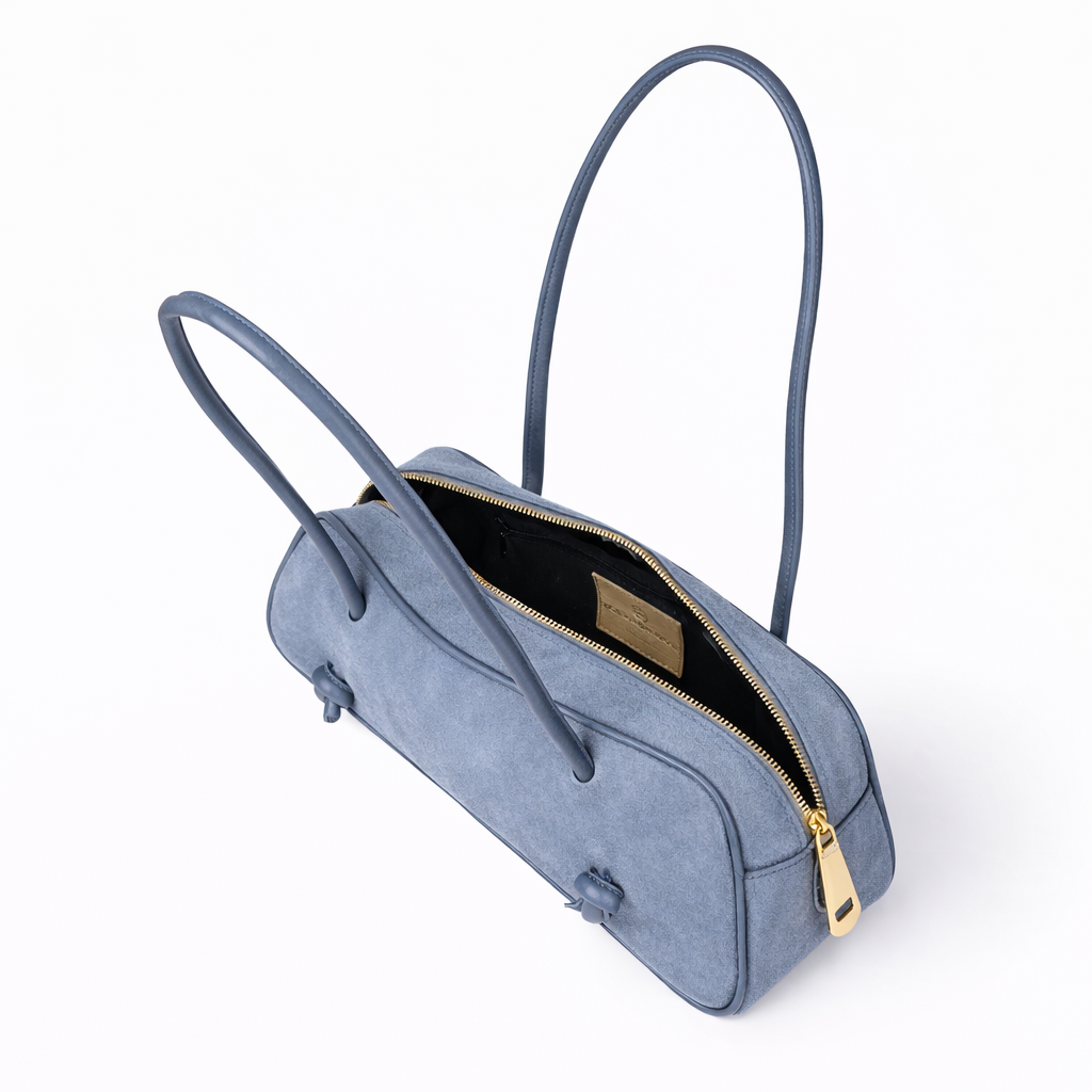 Grace suede borsa allungata in pelle di vitello scamosciata