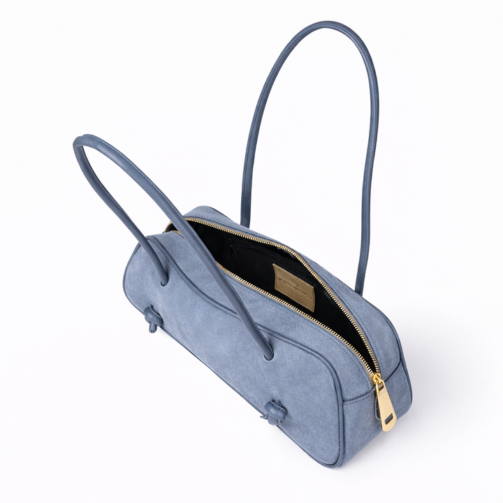 Grace suede borsa allungata in pelle di vitello scamosciata