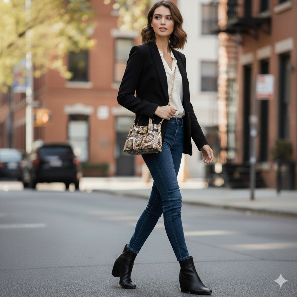 Grace woven elongated bag in braided calfskin